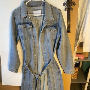 Denim on Denim- Long Denim Duster Coat (Medium) –